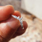 0.22 CTW Cluster Lab-Grown Curved Wedding Band