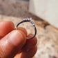 0.22 CTW Cluster Lab-Grown Curved Wedding Band