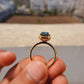 3.56 CTW Cushion Cut Blue Moissanite Halo Engagement Ring