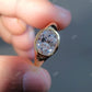 1.45 CTW 14K Yellow Gold Oval Cut Diamond Bezel-Set Signet Ring
