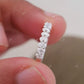 0.56 CTW 14K Gold Oval Cut Lab-Grown Shared Prong Half Eternity Band