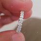 0.56 CTW 14K Gold Oval Cut Lab-Grown Shared Prong Half Eternity Band
