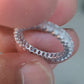 1.24 CTW 14K White Gold Oval Cut Lab-Grown Shared Prong Eternity Band