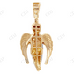 Two Tone VVS Moissanite Praying Angel Diamond Pendant Hip Hop Pendent CustomDiamJewel