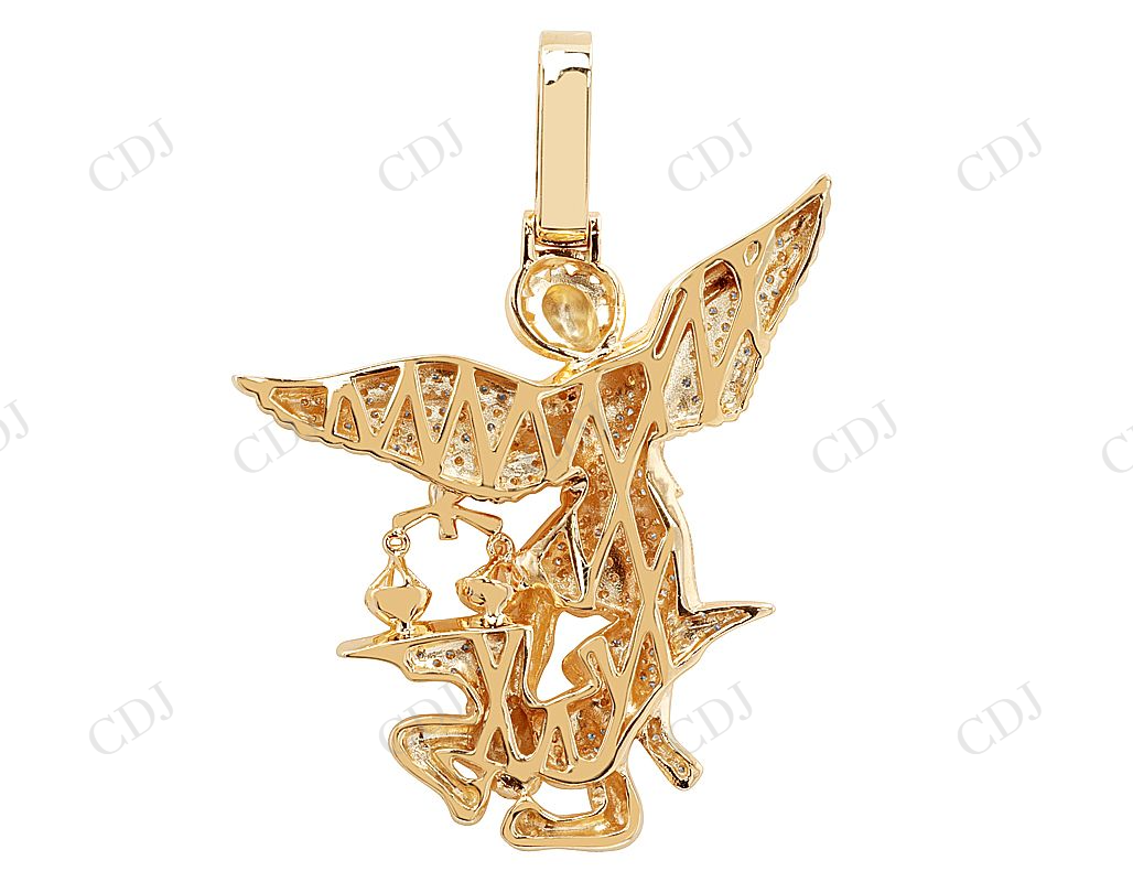 1.95 CTW VVS Moissanite Slaying Devil Pendent Hip Hop Pendent CustomDiamJewel