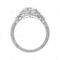 1.55 CTW Round Cut Lab-grown Diamond Vintage Engagement Ring