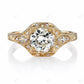 1.55 CTW Round Cut Lab-grown Diamond Vintage Engagement Ring