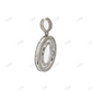 Baguette Moissanite 925 Silver O Pendant Hip Hop Pendent customdiamjewel