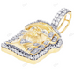 Yellow Gold Lab Grown Diamond Jesus Frame Pendant hip hop jewelry CustomDiamJewel