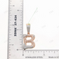 925 Silver Moissanite Customized B Letter Pendant Hip Hop Pendent customdiamjewel
