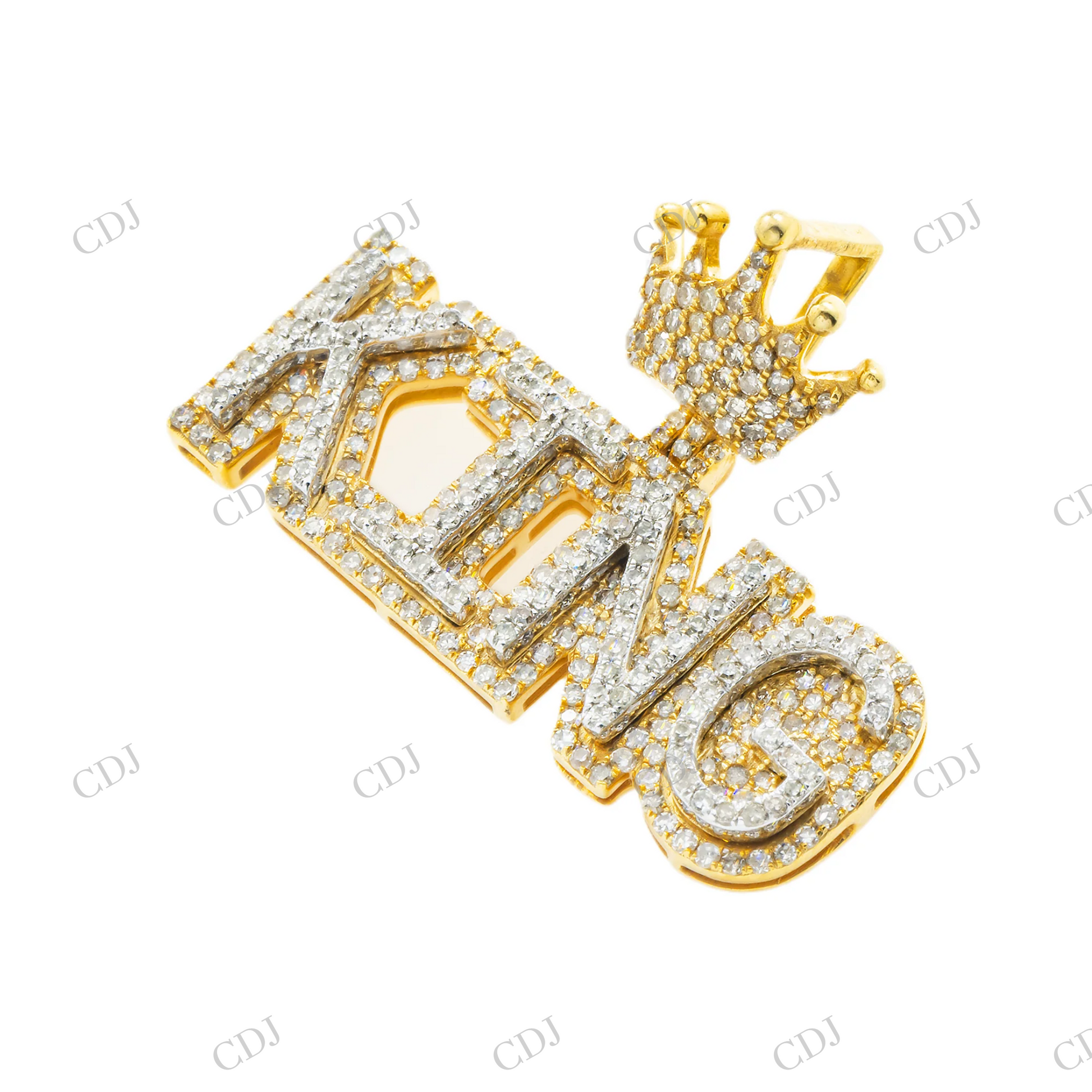 Custom Hip Hop 925 Silver Moissanite King Pendant Hip Hop Pendent customdiamjewel