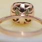 3.56 CTW Cushion Cut Blue Moissanite Halo Engagement Ring
