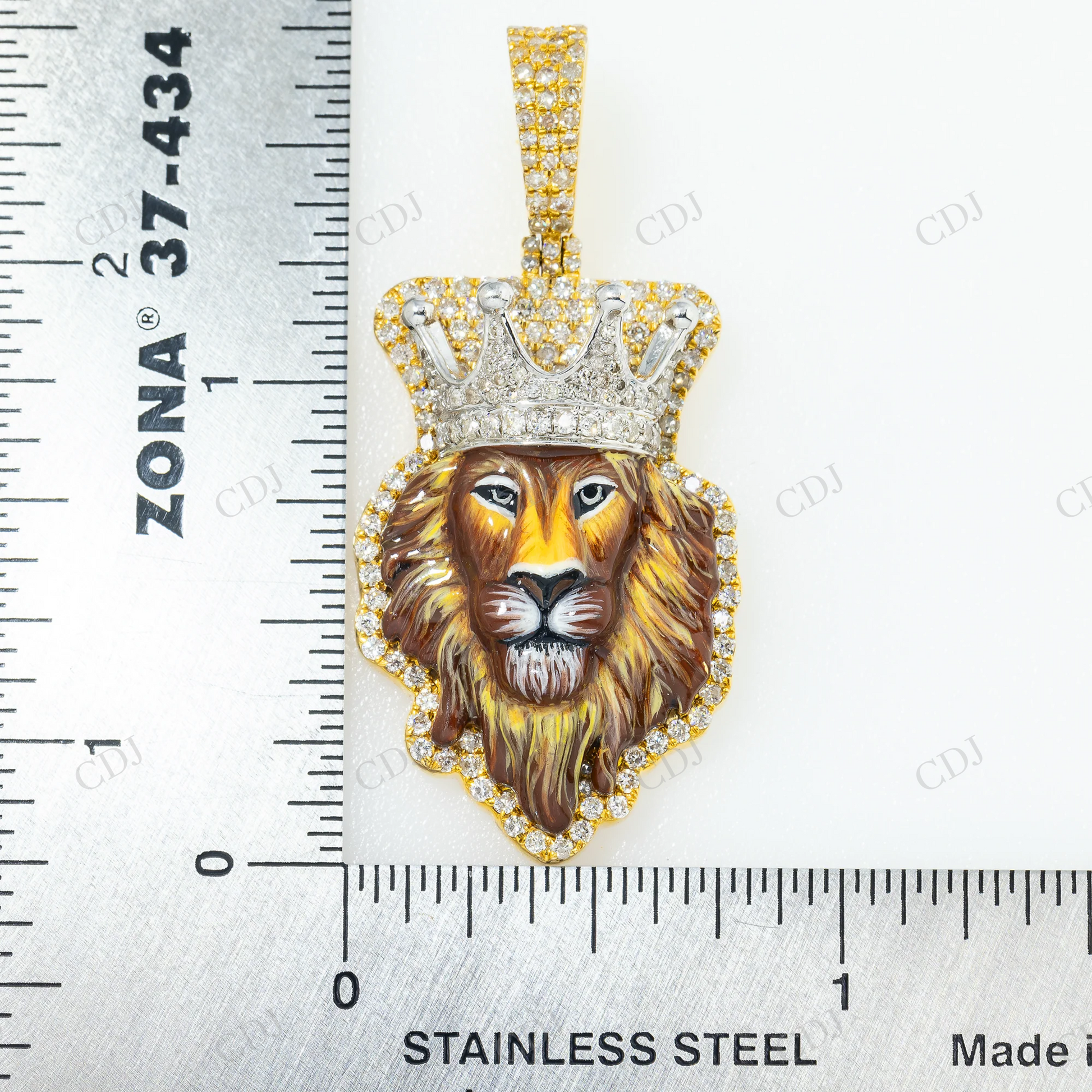 925 Silver Lion King Moissanite Pendant Hip Hop Pendent customdiamjewel