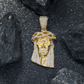 0.50 CTW 925 Silver Moissanite Jesus Face Unisex Pendant Hip Hop Pendent customdiamjewel
