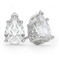 1.00 CTW Pear Cut lab-Grown Solitaire Stud Earrings