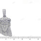 Large Iced Out Jesus White Gold Lab Grown Diamond Pendant hip hop jewelry CustomDiamJewel