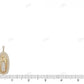 Mother Mary Yellow Gold Iced Out Pendant hip hop jewelry CustomDiamJewel