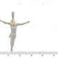 1.80 CTW Iced Out Lab Created Diamond Gold Cross Jesus Pendant hip hop jewelry CustomDiamJewel