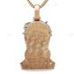 Two-Tone Gold Lab Grown Diamond Iced Out Jesus Pendant hip hop jewelry CustomDiamJewel