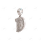 Hip Hop Letter D Moissanite 925 Silver Pendant Hip Hop Pendent customdiamjewel