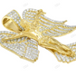 Yellow Gold Angle Wings Crucifix CVD Diamond Jesus Pendant hip hop jewelry CustomDiamJewel