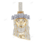Crown Of Rose Lab Grown Diamond Gold Jesus Head Pendant hip hop jewelry CustomDiamJewel