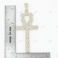 Ankh Cross 925 Silver Moissanite Pendant Hip Hop Pendent customdiamjewel
