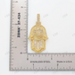 Iced Out Hamsa Hand 925 Silver Pendant Hip Hop Pendent customdiamjewel