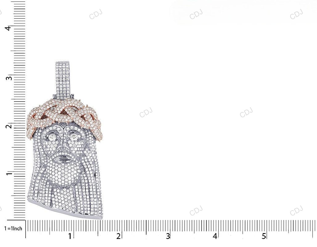 CVD Diamond Gold Cuban Style Head Jesus Hip Hop Pedant hip hop jewelry CustomDiamJewel