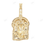 Yellow Gold Lab Grown Diamond Jesus Frame Pendant hip hop jewelry CustomDiamJewel