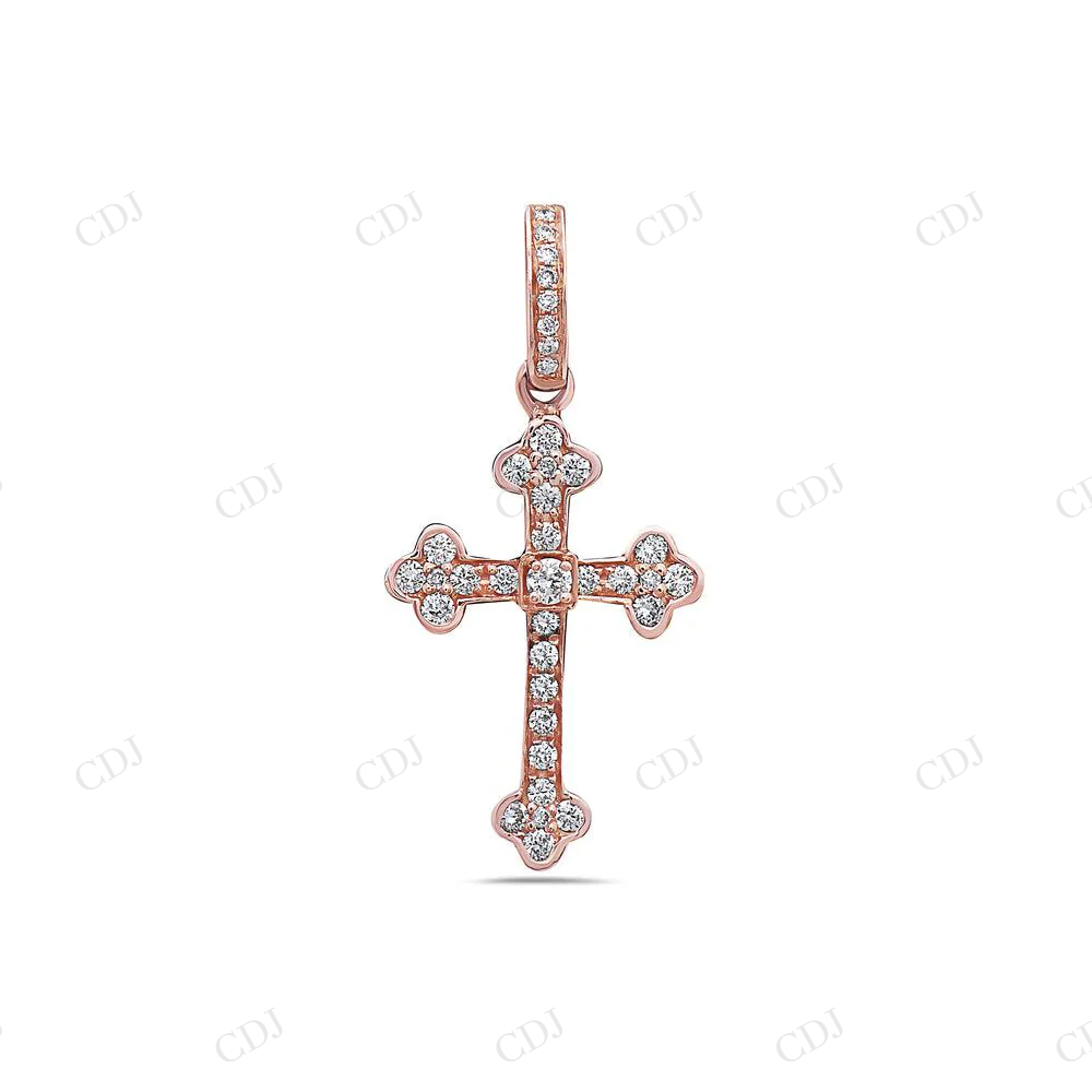 Elegant Sterling Silver Moissanite Iced Out Cross Pendant Hip Hop Pendent customdiamjewel