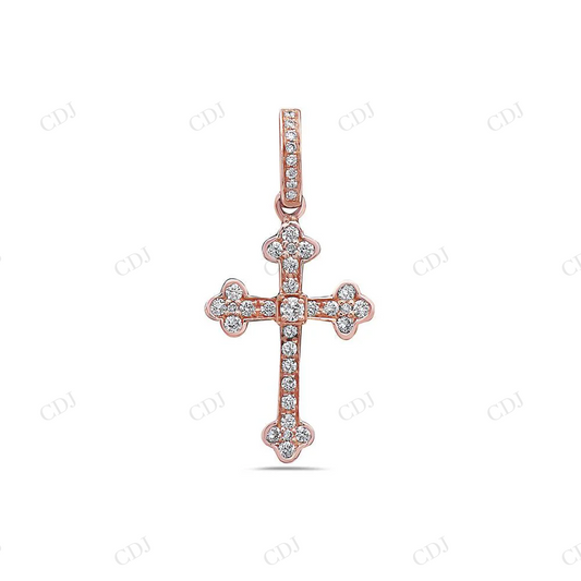 Elegant Sterling Silver Moissanite Iced Out Cross Pendant Hip Hop Pendent customdiamjewel