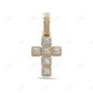 Square Cluster Cross 925 Silver Moissanite Pendant Hip Hop Pendent customdiamjewel