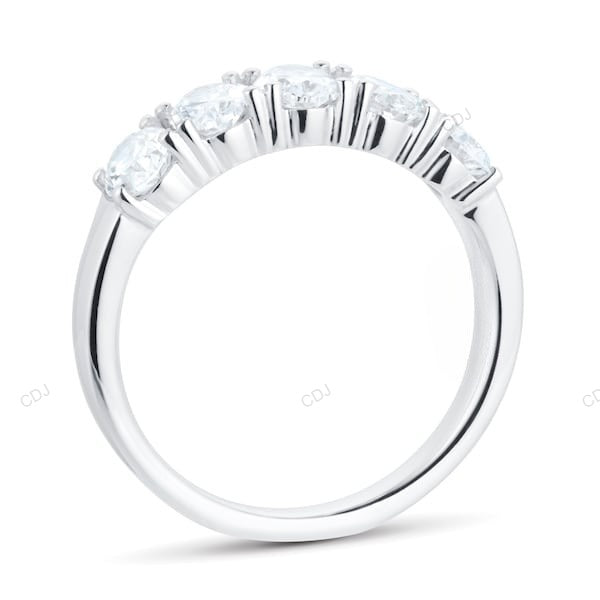 White Gold CVD Diamond Luxury Wedding Band