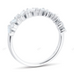 Baguette Cut CVD Diamond White Gold Wedding Band