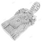 Two-Tone Lab Grown Diamond Marquise Cut Iced Out Jesus Pendant hip hop jewelry CustomDiamJewel