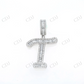1" Custom Made T Letter 925 Silver Moissanite pendant Hip Hop Pendent customdiamjewel