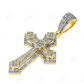 Customized Iced Out Cross 925 Silver Moissanite Pendant Hip Hop Pendent customdiamjewel