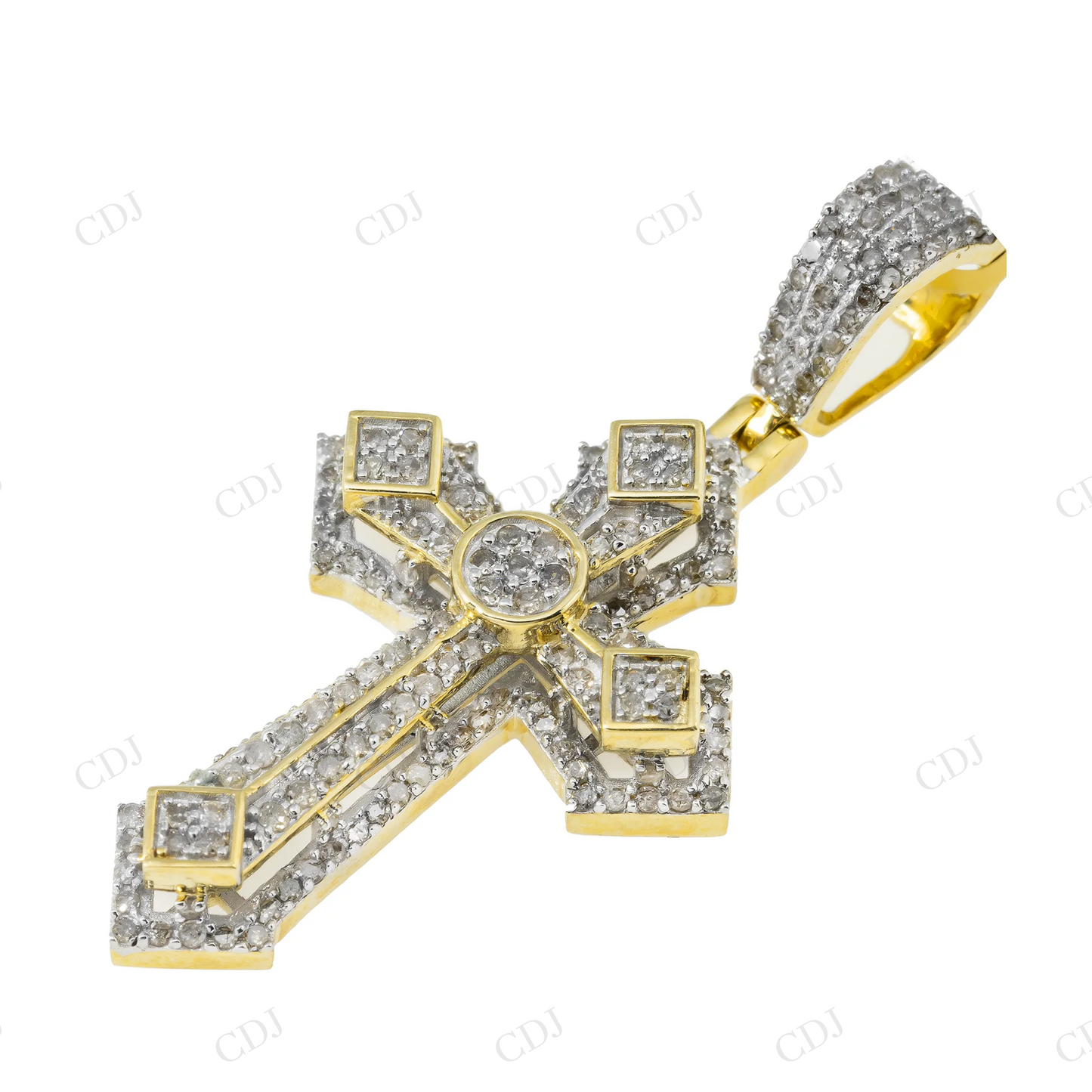 Customized Iced Out Cross 925 Silver Moissanite Pendant Hip Hop Pendent customdiamjewel