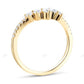 Yellow Gold Lab Grown Diamond Wedding Band For Daily Wear