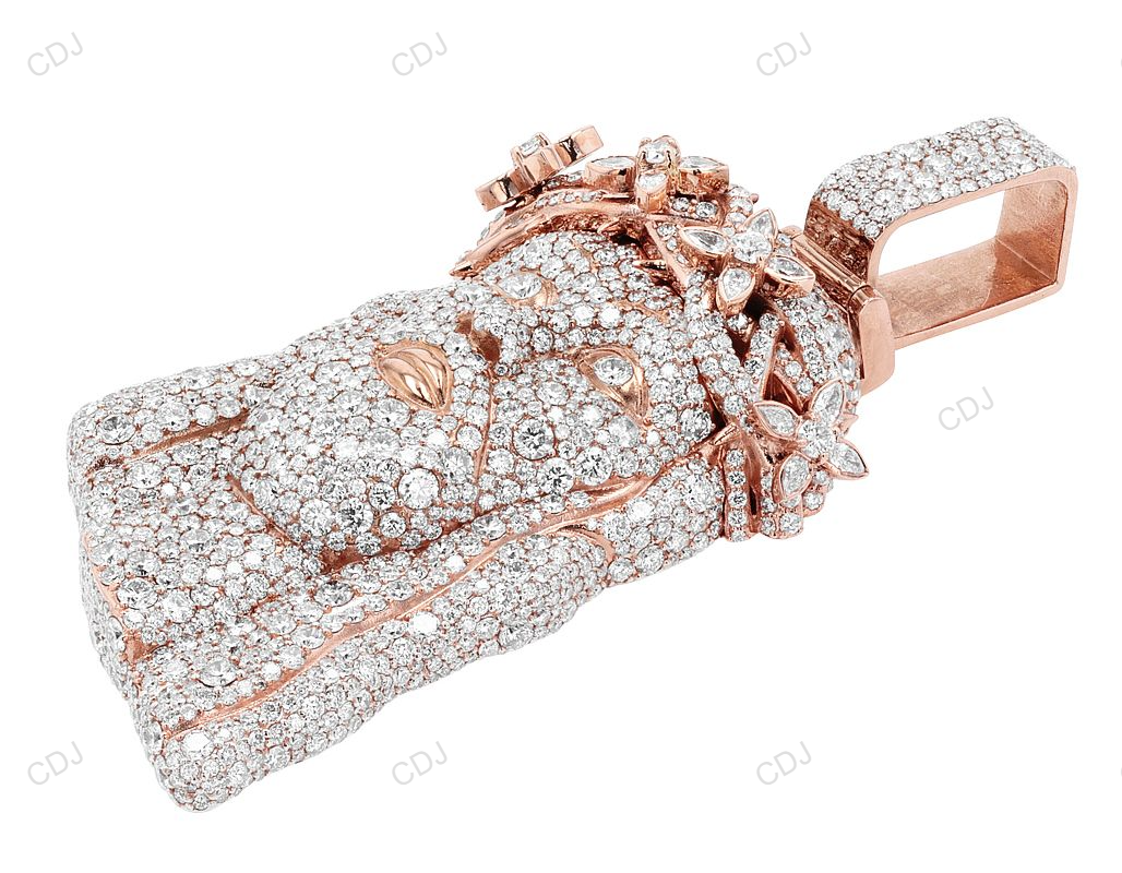 CVD Gold Unique Pattern Jesus Fashionable Pendant hip hop jewelry CustomDiamJewel