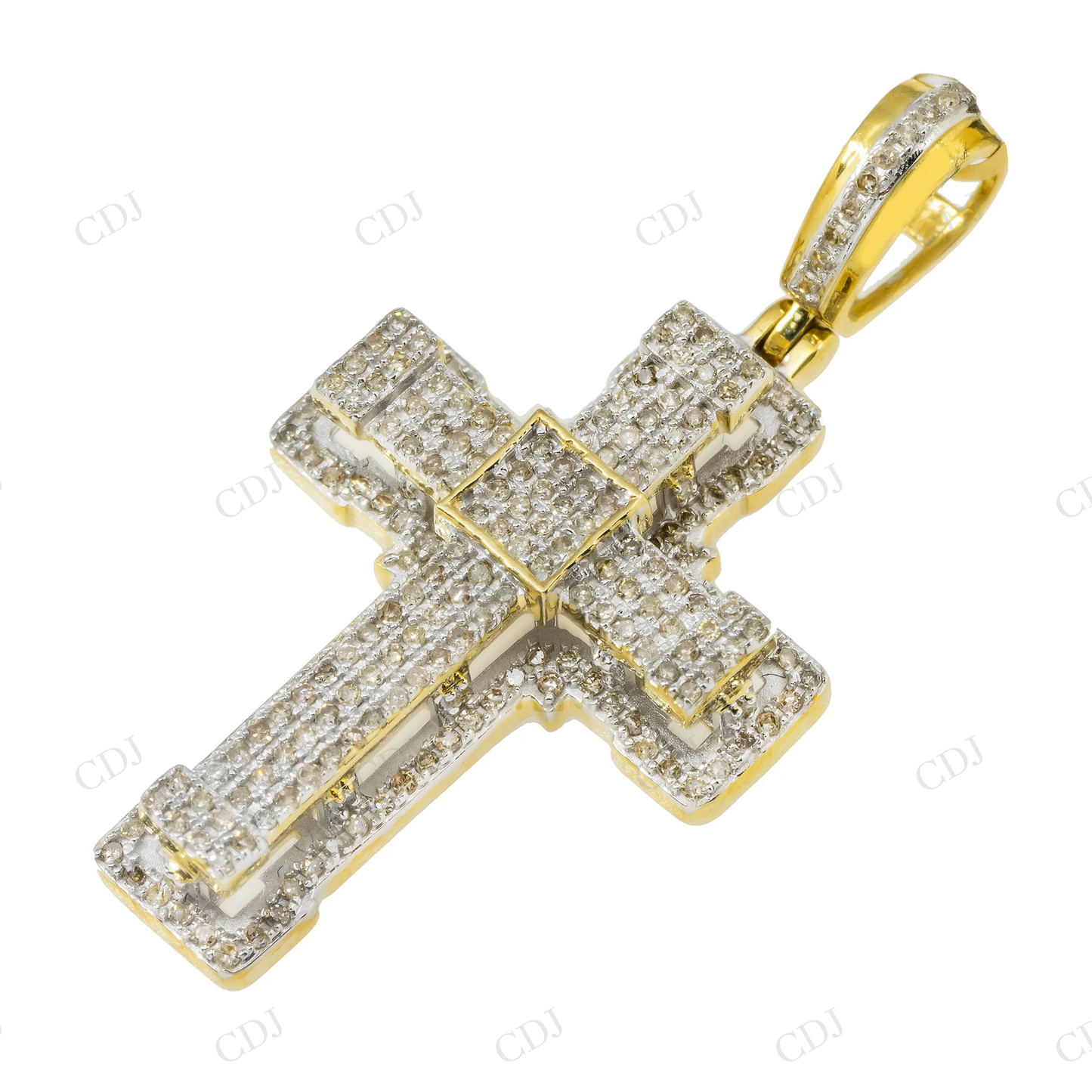 1.6" Fully Iced Out Moissanite Cross 925 Silver Pendant Hip Hop Pendent customdiamjewel