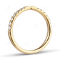 18K Solid Gold Lab Grown Diamond Wedding Band
