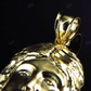 1.5 inch Yellow Gold Plain Jesus Pendant hip hop jewelry CustomDiamJewel