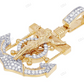 Anchor Lab Grown Diamond Tow-Tone Jesus Pendant hip hop jewelry CustomDiamJewel