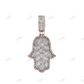 Hip Hop Baguette 925 Silver Hamsa Pendant Hip Hop Pendent customdiamjewel