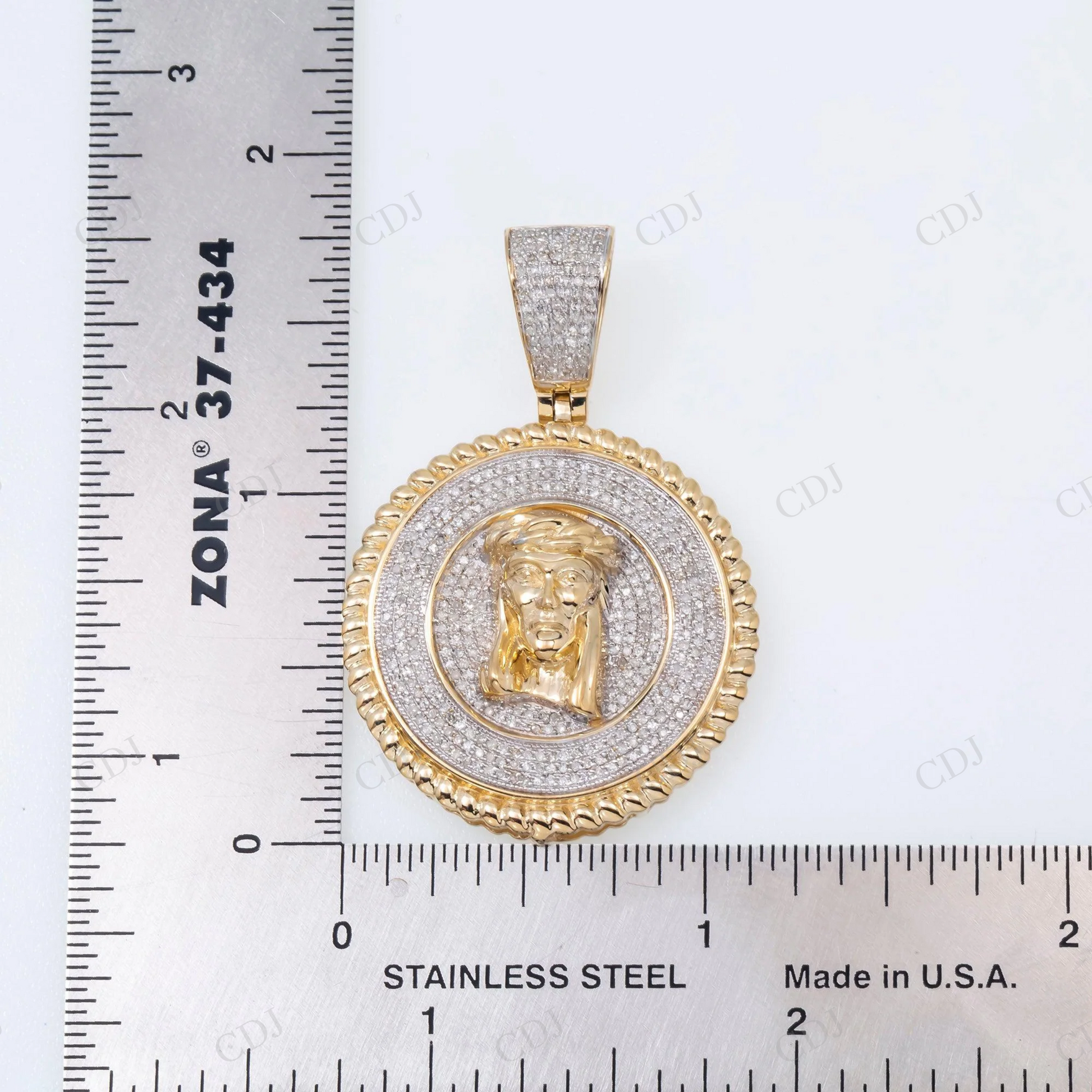 Custom Style Jesus Medallion 925 Silver Moissanite Diamond Pendant Hip Hop Pendent customdiamjewel