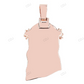 Rose Gold Lab Grown Diamond Pear Cut Floral Head Pendant hip hop jewelry customdiamjewel