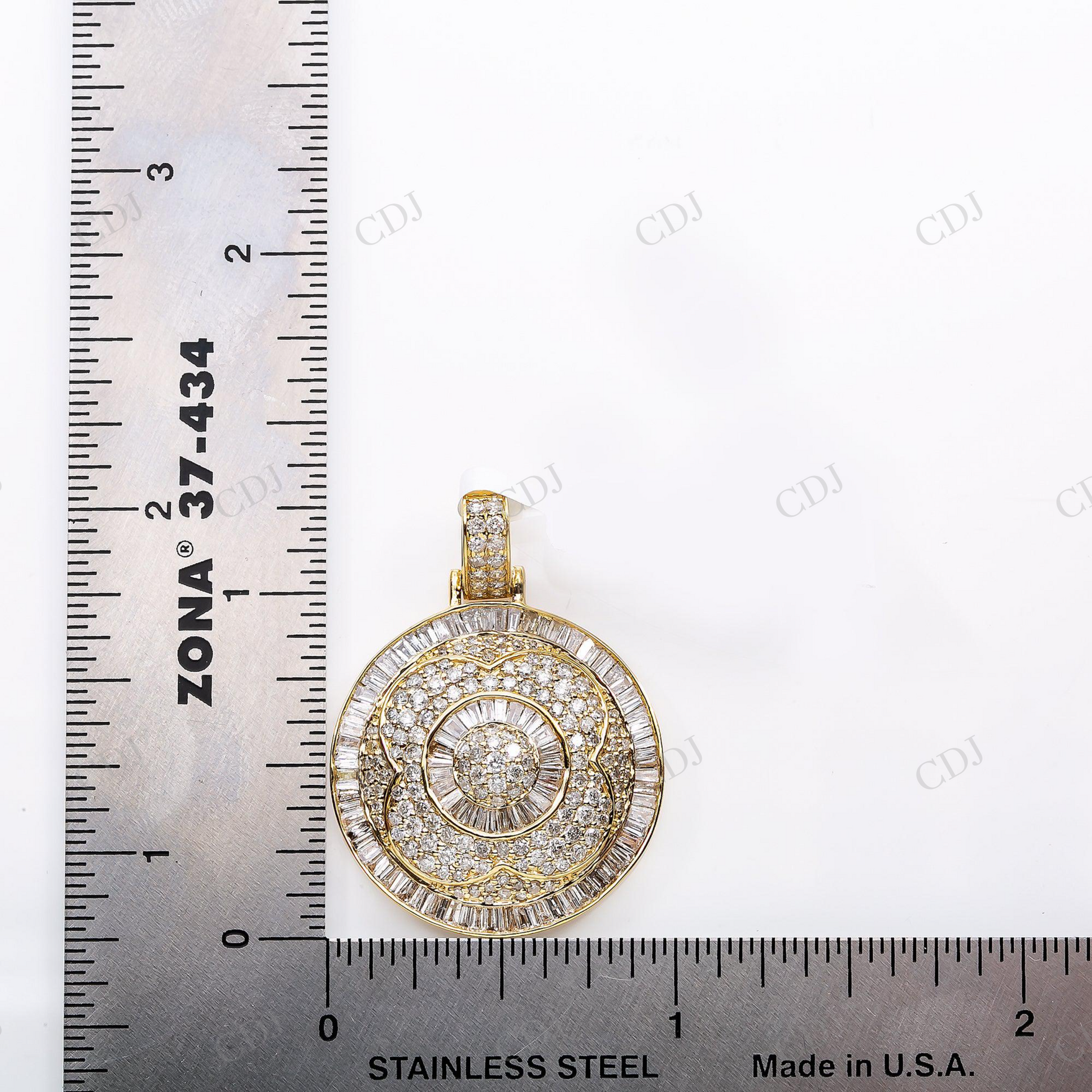 Iced Out Moissanite Circle 925 Silver Pendant Hip Hop Pendent customdiamjewel