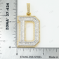 Custom 925 Silver Letter D Moissanite Pendant Hip Hop Pendent customdiamjewel